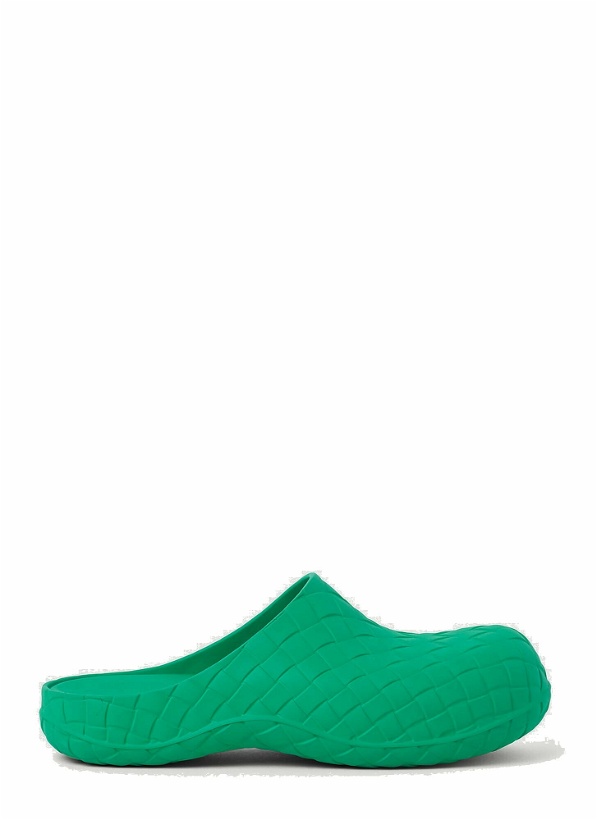 Photo: Bottega Veneta - Beebee Clog Slippers in Green