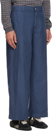 ERL Navy Chino Woven Trousers
