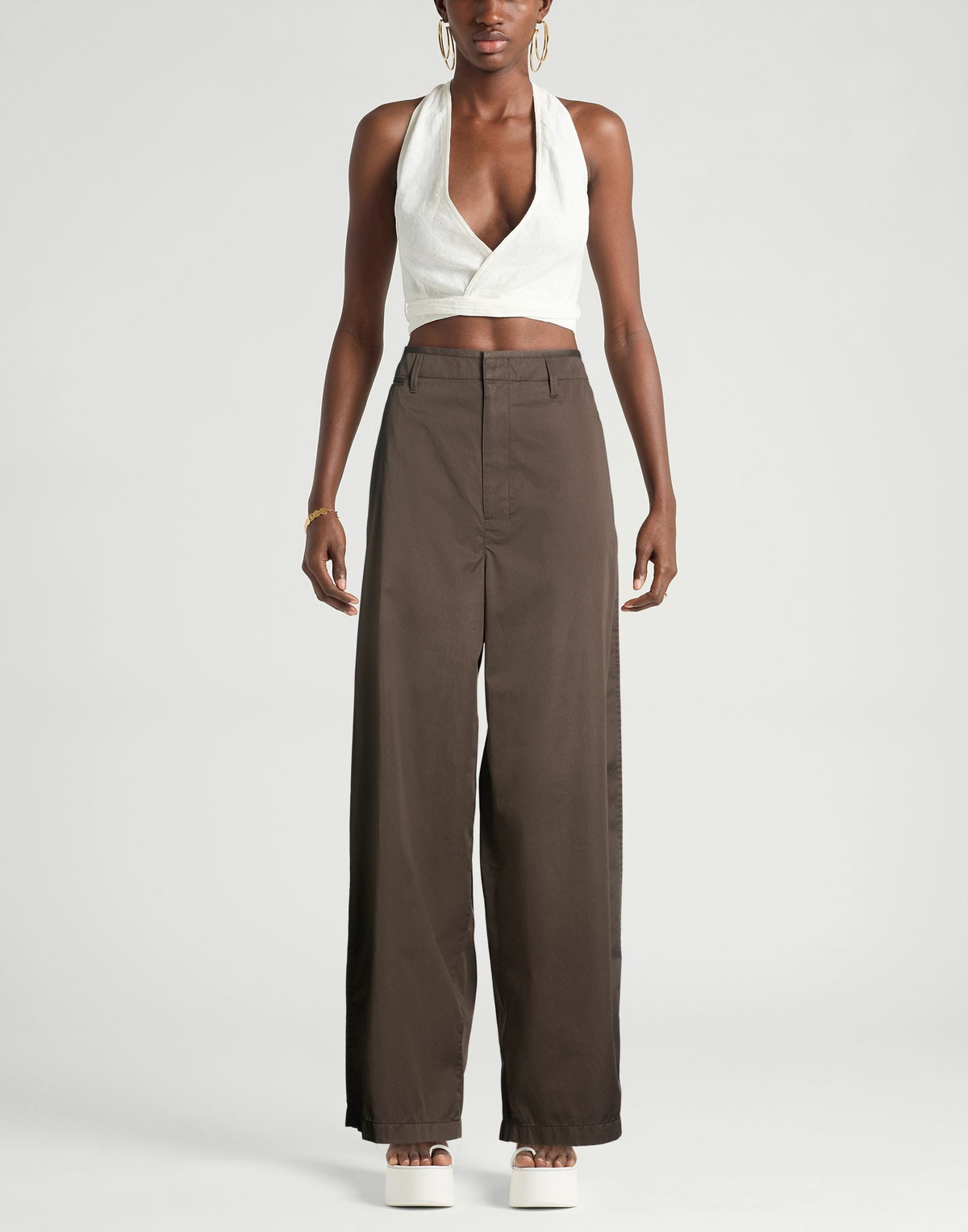 Lemaire Womens Pants Dark in Brown