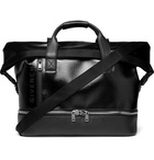 Givenchy - Jaw-Textured Coated-Canvas and Full-Grain Leather Holdall - Men - Black