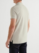 TOM FORD - Slim-Fit Garment-Dyed Cotton-Piqué Polo Shirt - Gray