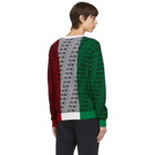 Moschino Multicolor Wool Fantasy Print Sweater
