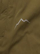 CAYL - Logo-Print Stretch-Ripstop Half-Zip Jacket - Green