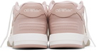 Off-White White & Pink Out Of Office Calf Leather Sneakers