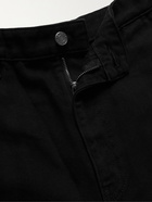 STÜSSY - Garment-Dyed Cotton-Canvas Trousers - Black