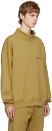 Essentials Khaki Mock Neck Sweatshirt