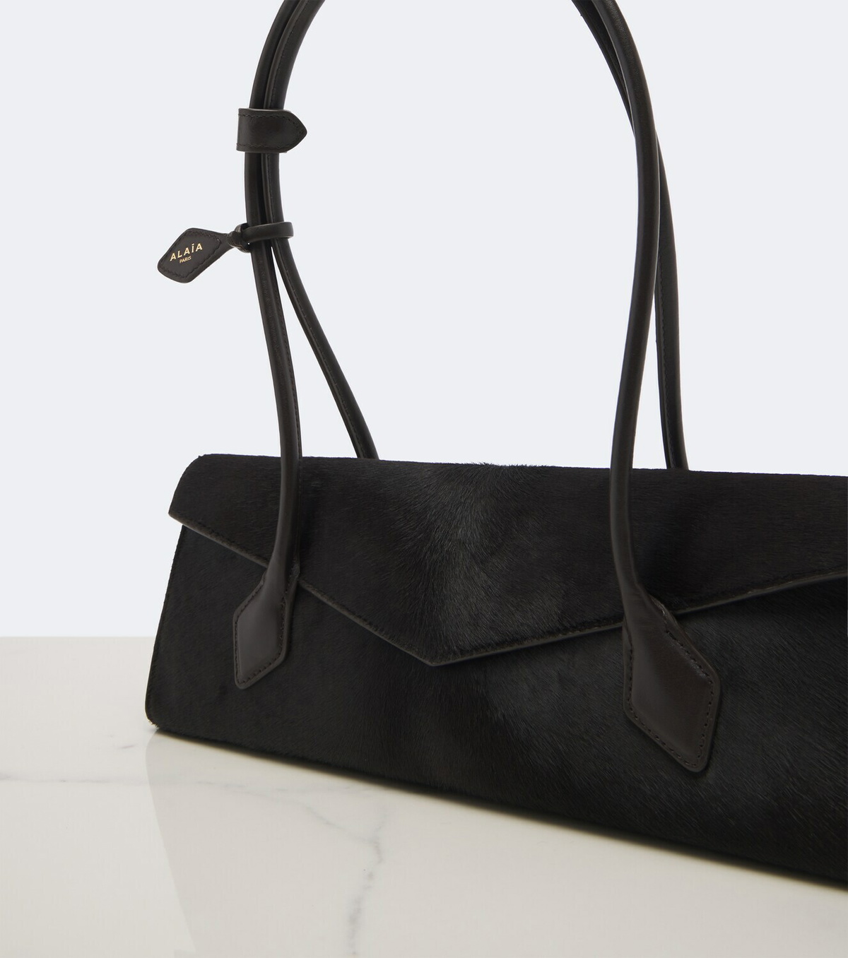 Alaïa Le Teckel Medium calf hair shoulder bag