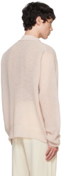 ATON Pink Super Kid Mohair Cardigan