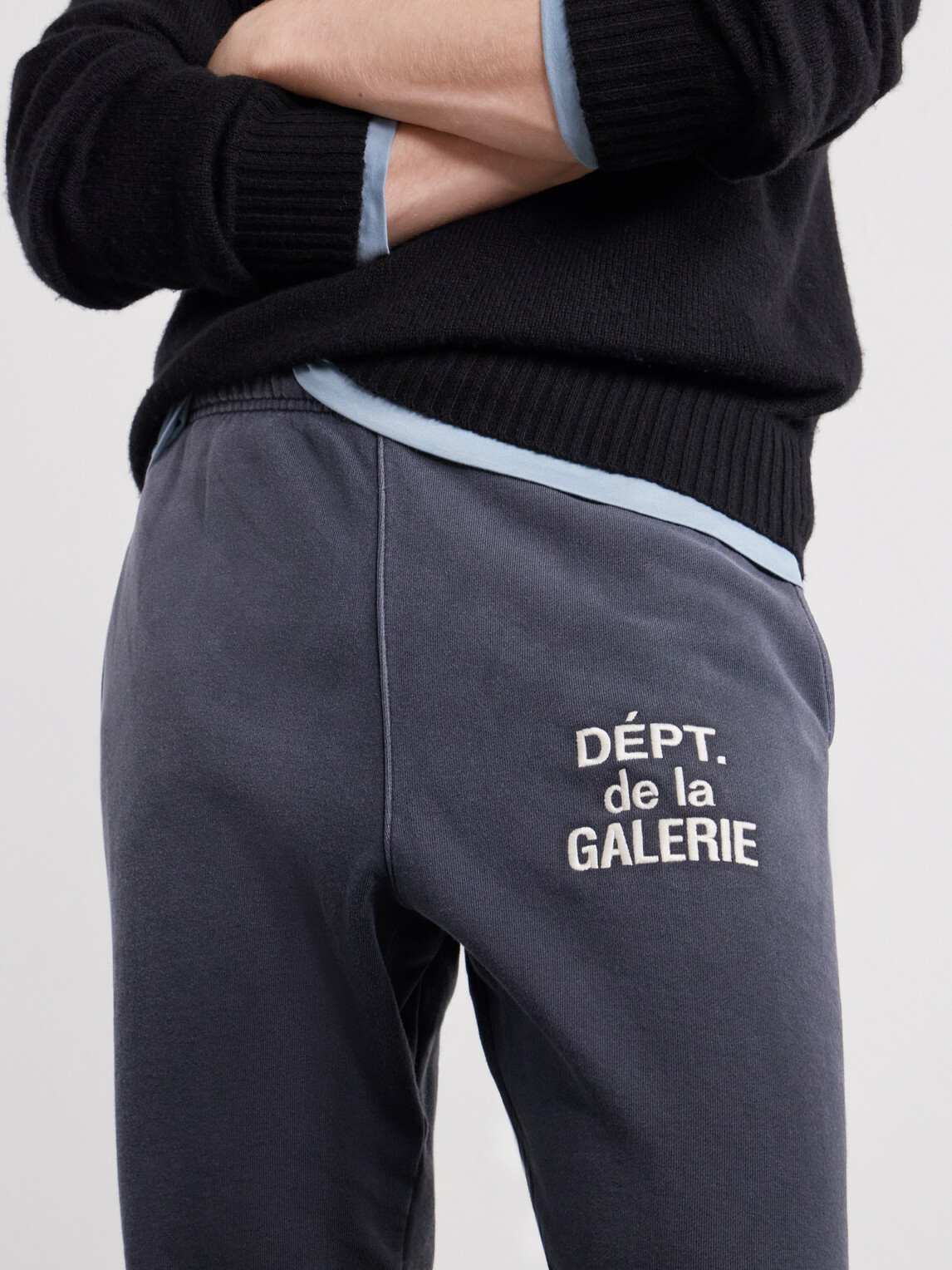 Gallery Dept. - Logo-Embroidered Straight-Leg Cotton-Jersey Sweatpants - Gray