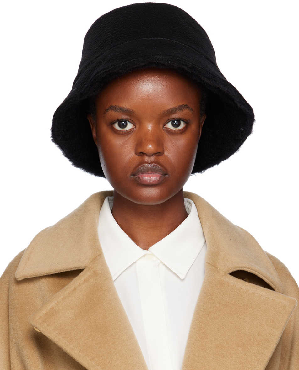 Max Mara Black Fiducia Reversible Hat