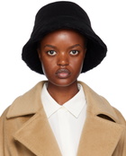 Max Mara Black Fiducia Reversible Hat