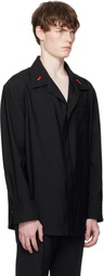 Bottega Veneta Black Light Wool Shirt