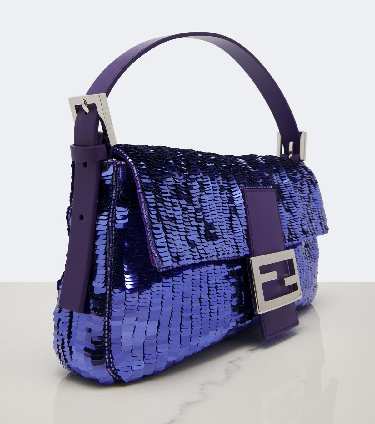 Fendi Baguette® 26424 Small sequined shoulder bag