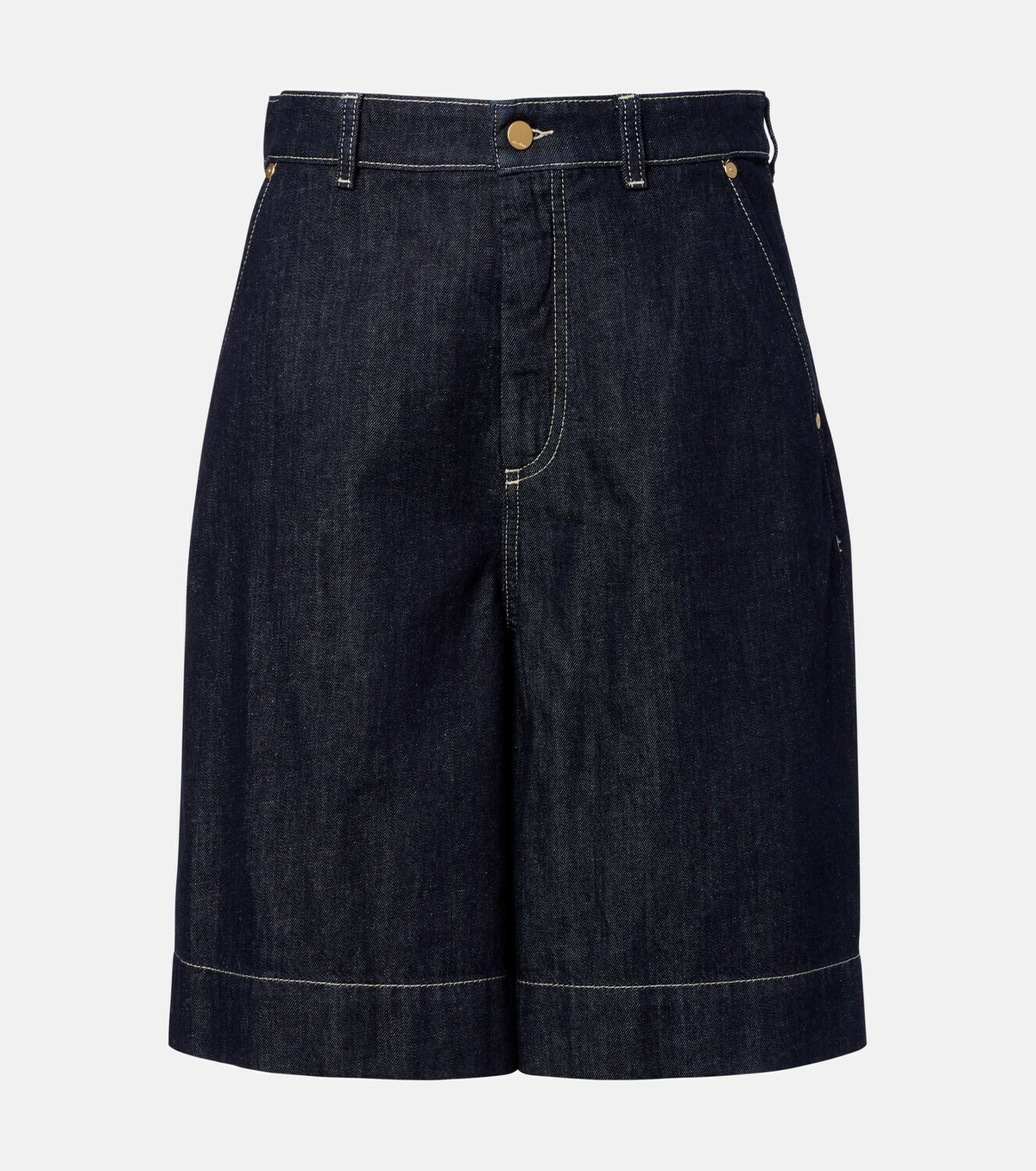 'S Max Mara Quadro denim Bermuda shorts