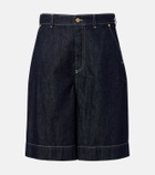 'S Max Mara Quadro denim Bermuda shorts