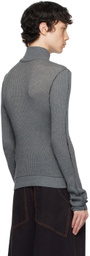 Isa Boulder SSENSE Exclusive Gray Bow Sweater