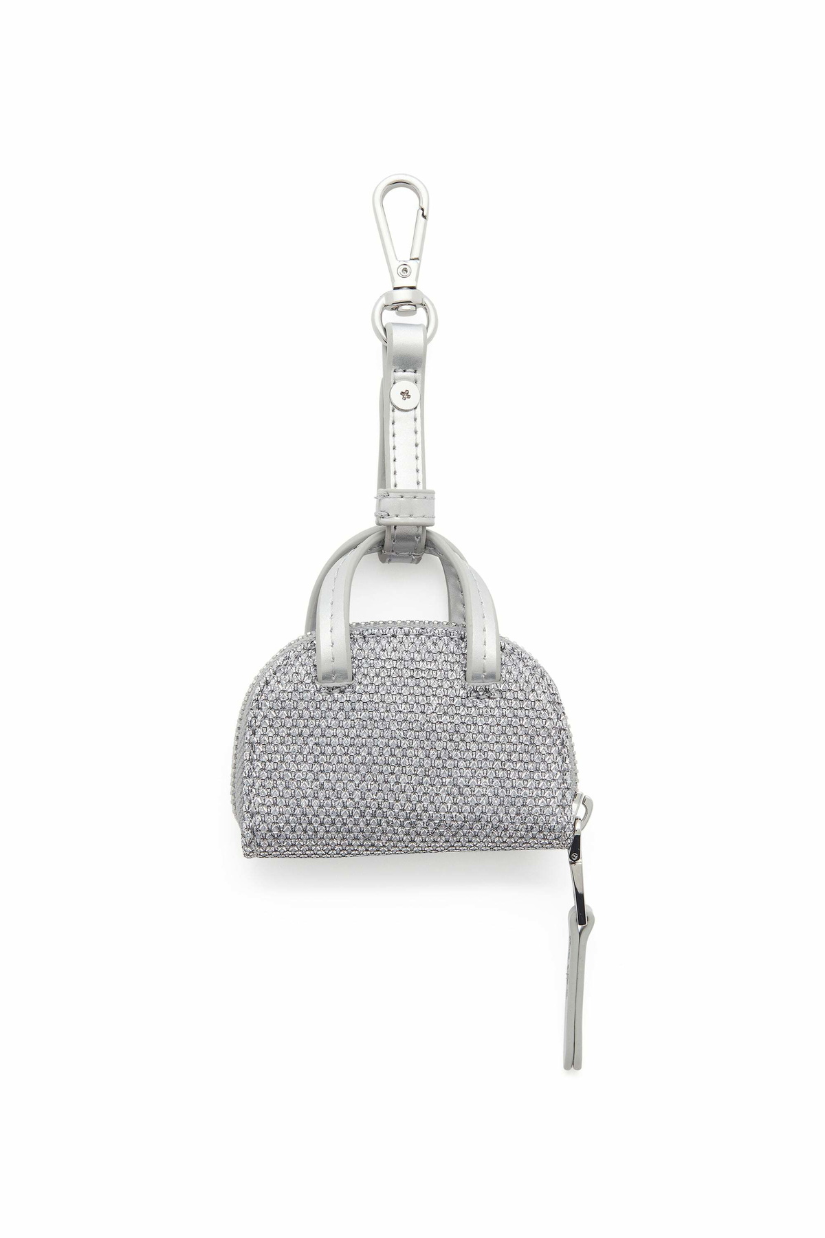 Diesel 1DR Dome - Charm in Lurex fabric - Charms and Keyrings Womens in Silver
