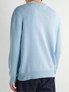 NN07 - Tony Garment-Dyed Cotton Sweater - Blue