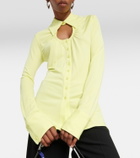 Proenza Schouler White Label cutout jersey shirt