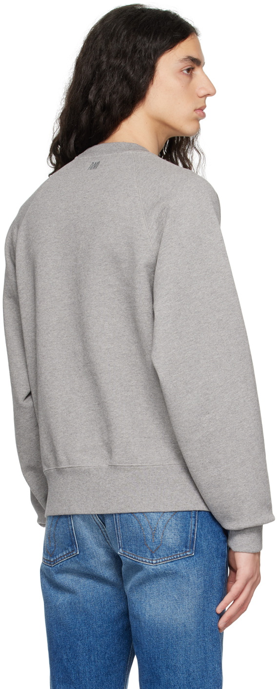 AMI Paris Gray Ami de Cœur Sweatshirt