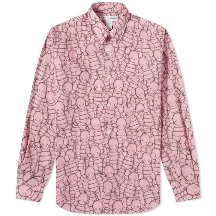 Photo: Comme des Garcons SHIRT x KAWS Print Cotton Poplin Shirt