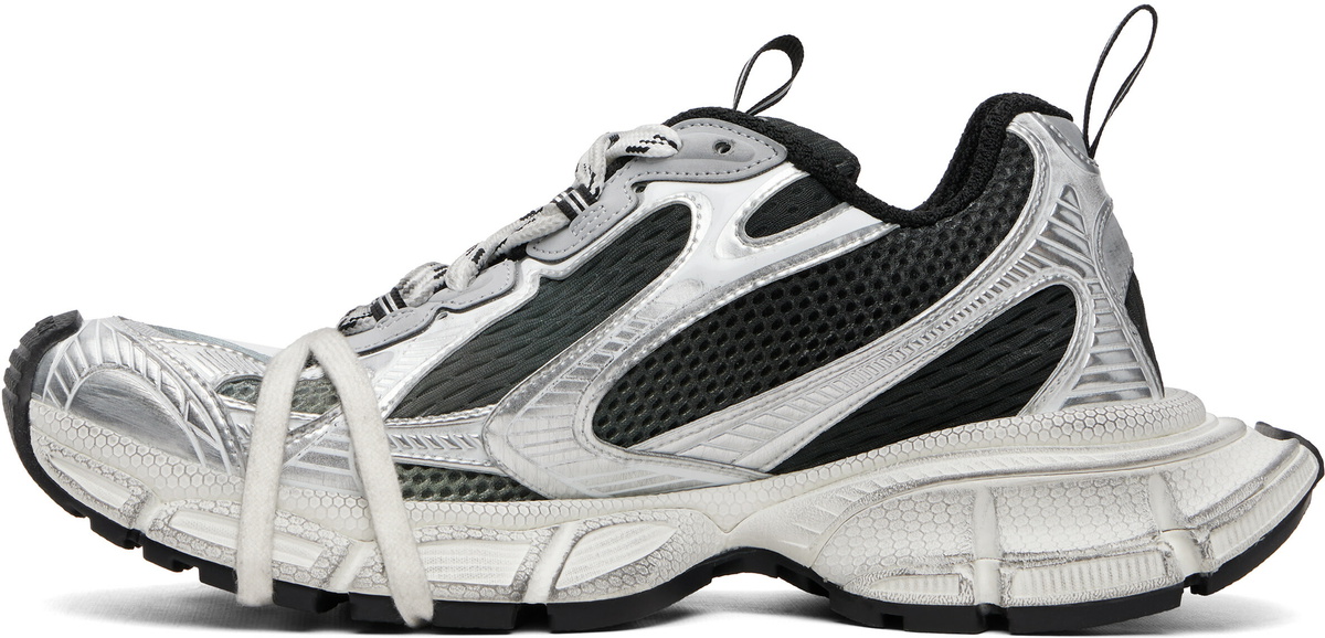 Balenciaga Silver & Black 3XL Gradient Sneakers