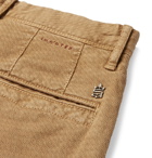 Incotex - Slim-Fit Textured Stretch-Cotton Trousers - Men - Tan