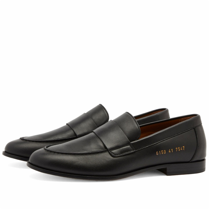 Photo: Woman by Common Projects Women's Ballet Loafer Shoe in Black