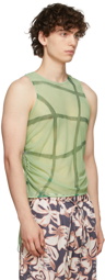 Collina Strada SSENSE Exclusive Green Lydia Tank Top