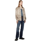 Diesel Brown & Beige S-Simply-Jmcm Shirt
