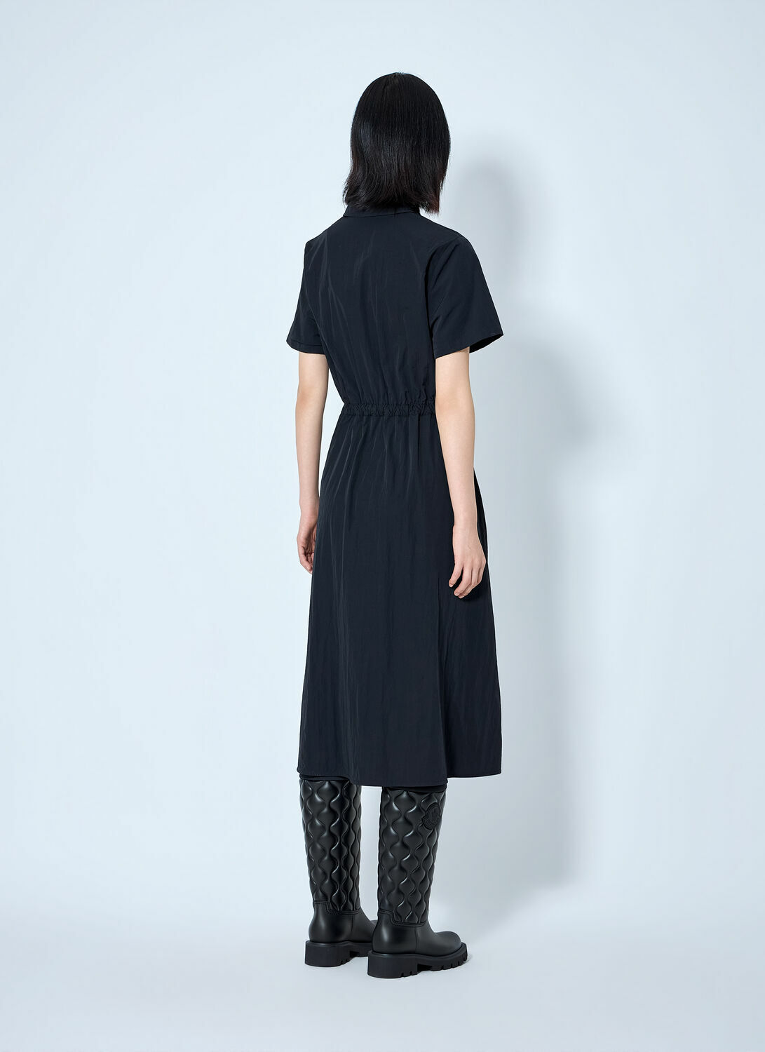 Moncler Short Sleeve Midi Dress