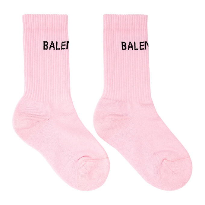 Women's Balenciaga Tennis Socks in Pink