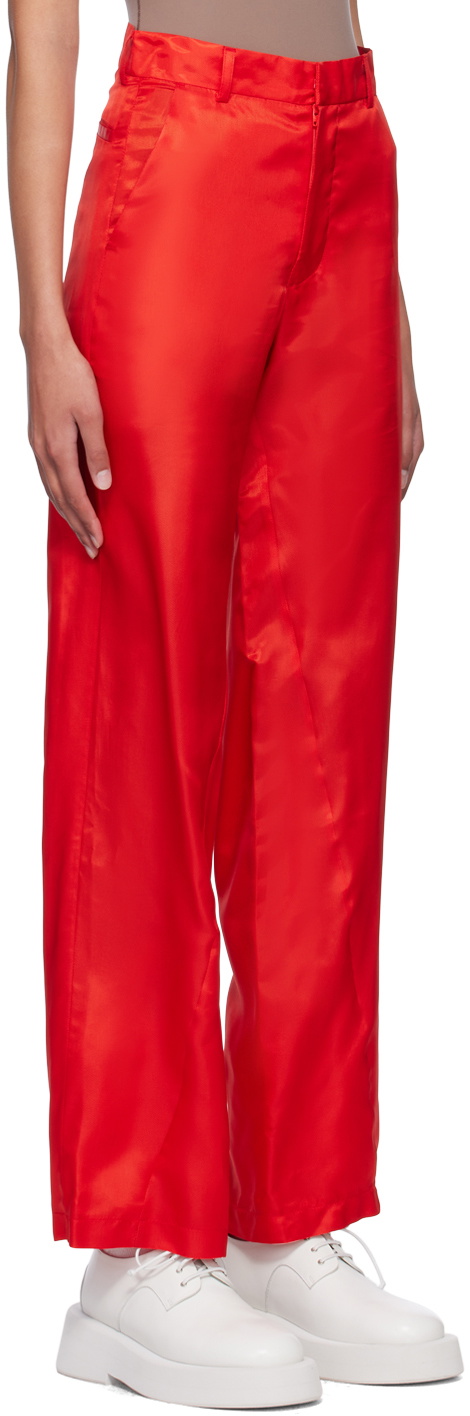 Bianca Saunders Red Bailey Trousers