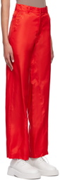 Bianca Saunders Red Bailey Trousers