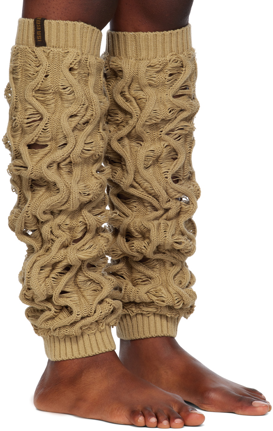 Isa Boulder Beige Fudgy Leg Warmers