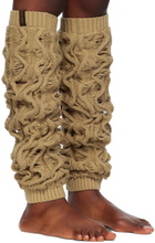 Isa Boulder Beige Fudgy Leg Warmers