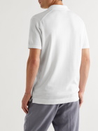 Derek Rose - Jacob Garment-Dyed Sea Island Cotton Polo Shirt - White