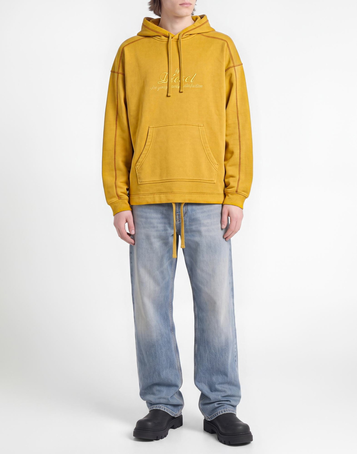 Diesel Mens Sweatshirt Mustard