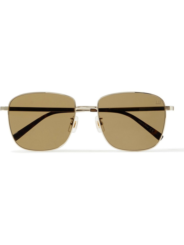 Photo: Dunhill - Square-Frame Gold-Tone Sunglasses