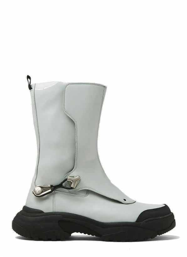 Photo: High Top Workwear Boots in Light Grey