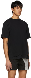 HELIOT EMIL Black Cotton T-Shirt