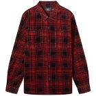 RRL Men's Monterey Check Overshirt in Red/Black