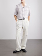 Eleventy - Striped Linen Shirt - Gray