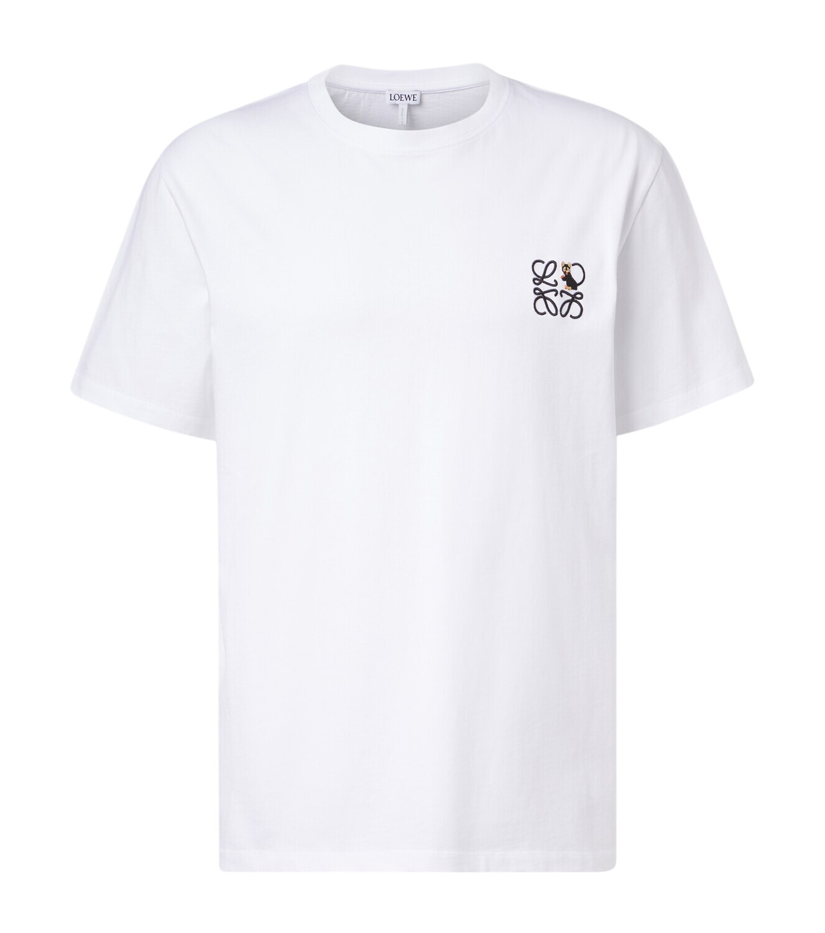 LOEWE - Logo-Embroidered Cotton-Jersey T-Shirt - White Loewe