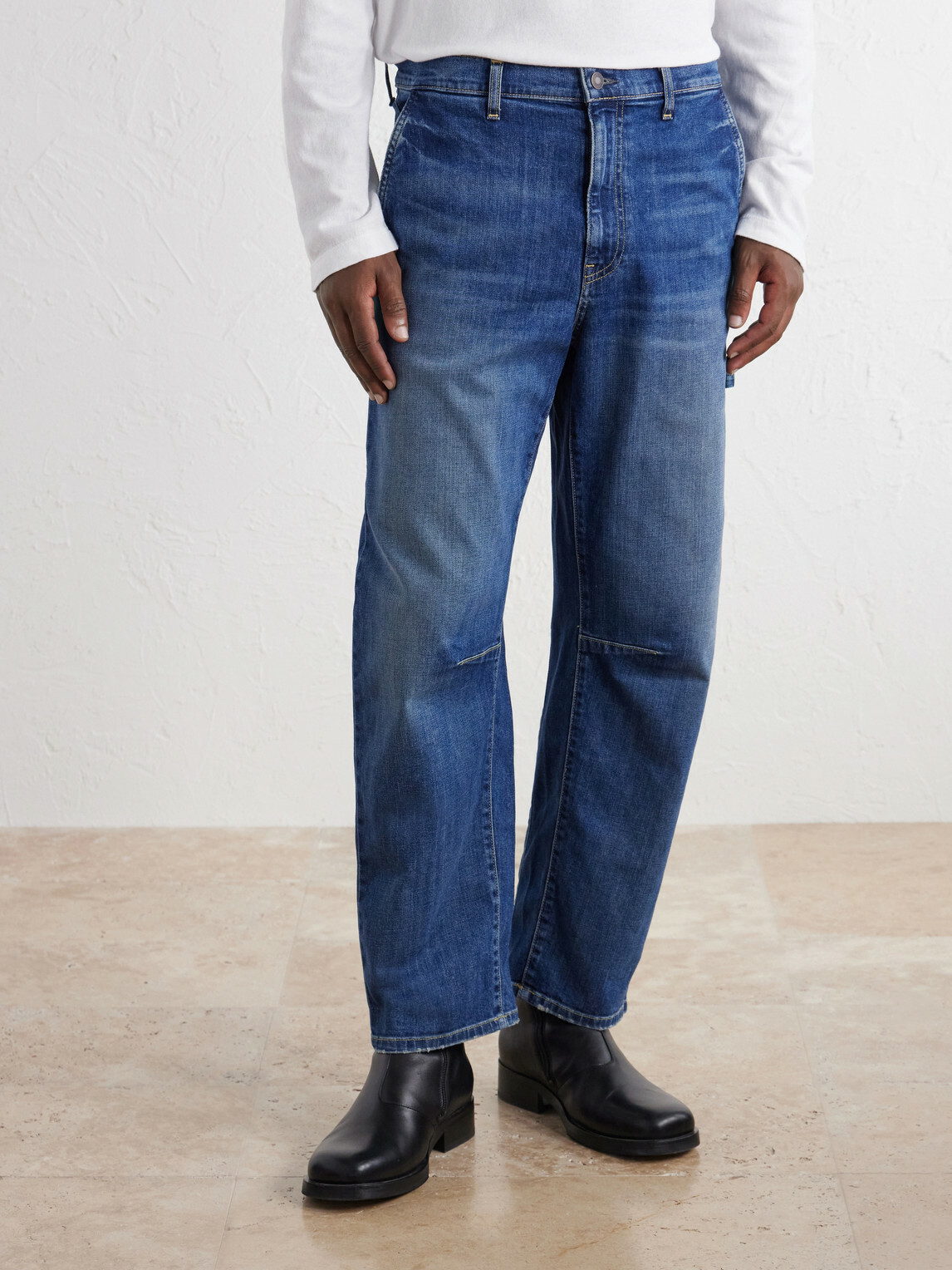 Nili Lotan - Carpenter Straight-Leg Cropped Jeans - Blue