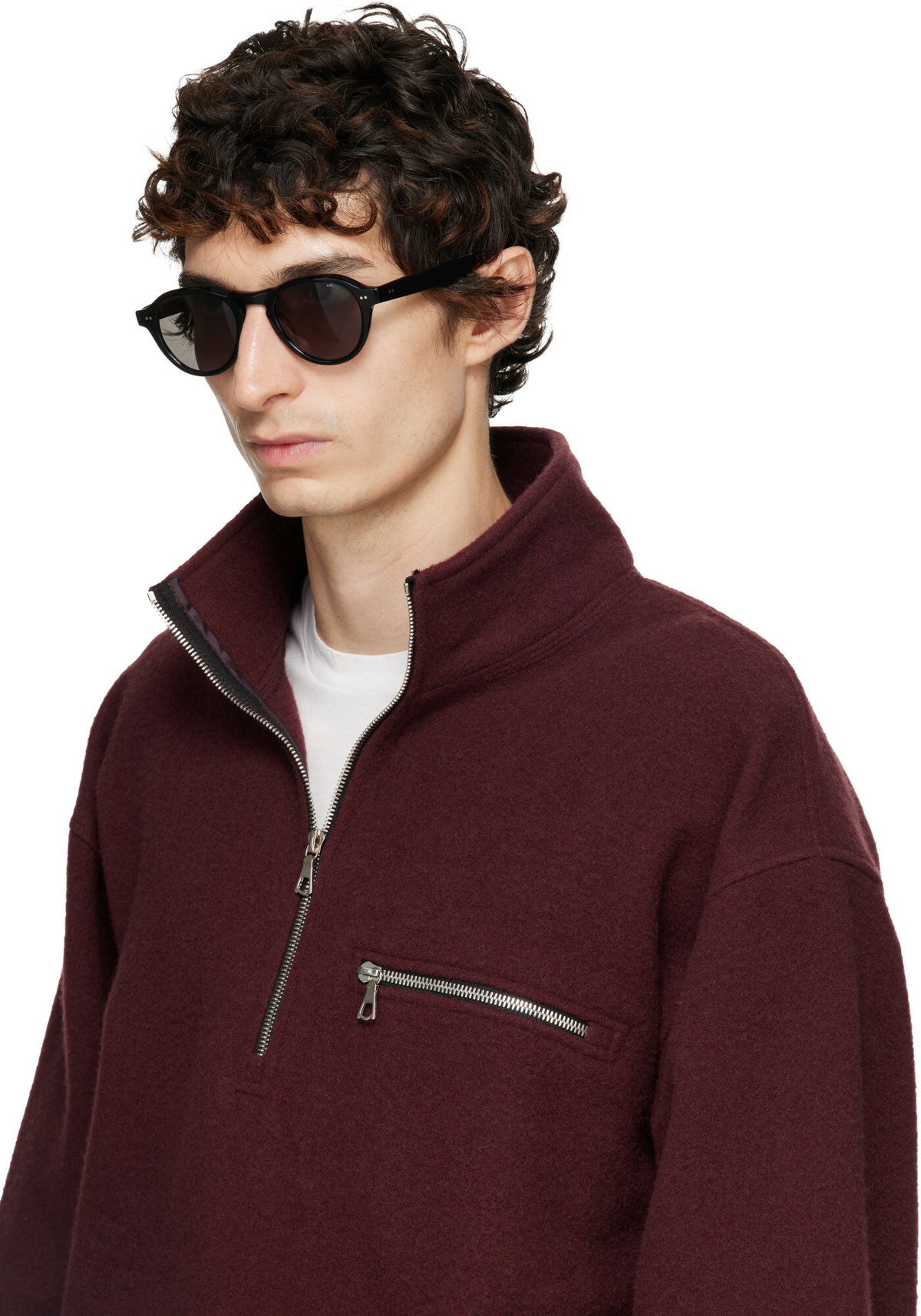 Garrett Leight Black McNally Sunglasses