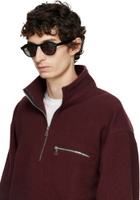 Garrett Leight Black McNally Sunglasses