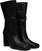 KHAITE Black Petra Ankle Boots