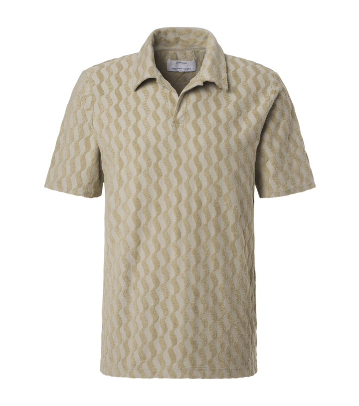 Photo: Frescobol Carioca Faustino jacquard terry polo shirt