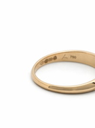 Lizzie Mandler Fine Jewelry 18K Yellow Gold Petite Crescent Diamond Ring